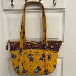 Vera Bradley French Yellow Quilted Tote Bag